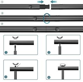 img 1 attached to 📸 FUDESY 10 x 10Ft Heavy Duty Adjustable Backdrop Stand for Photography with Carry Bag - Background Support System, including Two Pieces Spring Clamps