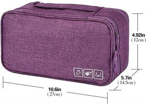 img 1 attached to 🧳 Streamline Your Travel Experience with Bidiri Multi Function Underwear and Accessory Organizer