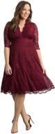 👗 kiyonna women's mademoiselle lace dress - ladies' clothing for dresses logo