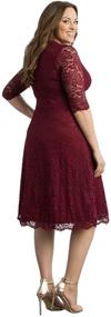 img 2 attached to 👗 Kiyonna Women's Mademoiselle Lace Dress - Ladies' Clothing for Dresses