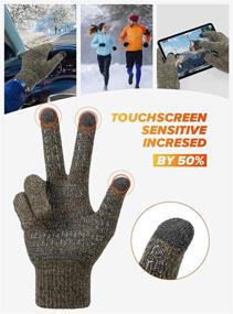 img 1 attached to Gloves Touchscreen TRENDOUX Texting Smartphone