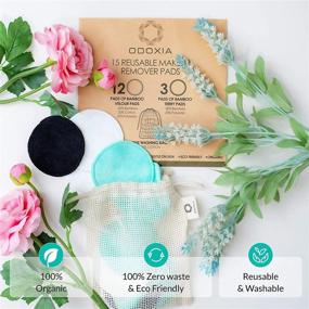 img 3 attached to Reusable Makeup Remover Pads: Eco-Friendly Cotton Rounds for Zero Waste Beauty Routine, 15 Natural & Organic Face 🌿 Pads with Laundry Bag Included - Gentle and Soft for All Skin Types, Bamboo Wipes for Effective Facial Cleansing