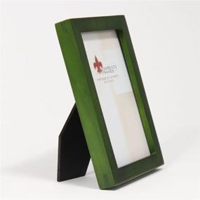 img 2 attached to 🖼️ Green Wood Standard Gallery Frame by Lawrence Frames Collection - 3.5 x 5-Inch