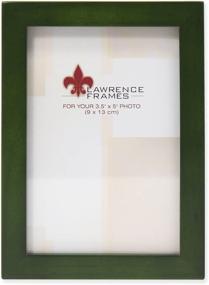 img 3 attached to 🖼️ Green Wood Standard Gallery Frame by Lawrence Frames Collection - 3.5 x 5-Inch