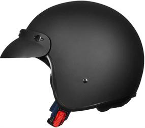 img 2 attached to DOT Approved ILM 3/4 Open Face Motorcycle Helmet - Retro Half Casco Design for Men and Women, Suitable for ATV, Moped, Scooter, and Cruiser