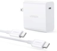 🔌 ugreen 65w зарядное устройство usb c с кабелем usb c 100w для macbook pro air 13, ipad pro 2020, nintendo, matebook, thinkpad, samsung galaxy note 20, note10, s20 ultra и других устройств - кабель для быстрой зарядки pd логотип