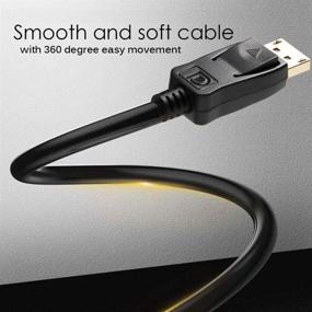 img 1 attached to 🔌 6ft 5-Pack DisplayPort to DisplayPort Cable: UHD High Speed 2K@144Hz, 2K@165Hz, 4K@60Hz, 3D | Laptop Docking Station Compatibility