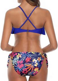 img 1 attached to Flounce Triangle Swimsuit for Women - Irresistibly Tempting Women's Clothing