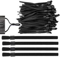🧵 50 pcs sewing elastic string with adjustable cord locks: stretchy earloop elastic bands for diy masks making and elastic lanyard with cord stopper - black logo