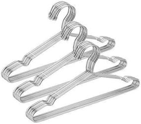 img 1 attached to 🧥 Jetdio 12.5" Stainless Steel Children Clothes Hanger - 30Pack (Silver)