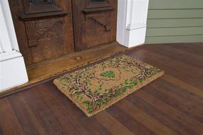img 1 attached to 🚪 Nook Nook Natural Coir Front Door Mat Outdoor (30 x 18 x 1) - Heavy Duty Waterproof Doormat, Easy to Clean Welcome Mat for Outside Entry with Eco Latex Backing
