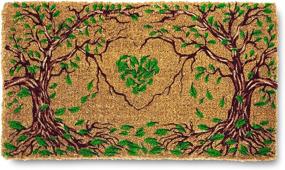 img 4 attached to 🚪 Nook Nook Natural Coir Front Door Mat Outdoor (30 x 18 x 1) - Heavy Duty Waterproof Doormat, Easy to Clean Welcome Mat for Outside Entry with Eco Latex Backing