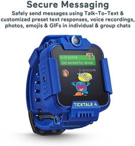 img 2 attached to TickTalk 4: Unlocked 4G LTE Kids Smart Watch Phone with GPS Tracker, Video Calling, Voice and Wi-Fi Calling, Messaging, Dual Cameras & Free Music Streaming