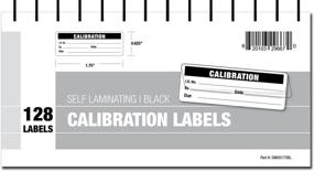 img 3 attached to 🔖 Premium Self-Laminating Calibration Labels with Spiral Bound Cover in Black