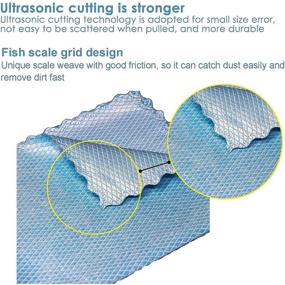 img 1 attached to 🧼 10 Pack of Reusable Nanoscale Microfiber Cleaning Cloths | Fish Scale Polishing & Cleaning Cloth Set | Lint-Free, Streak-Free, Easy-to-Clean Cloth | Ideal for Household Cleaning