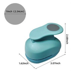 img 1 attached to 📔 MOSYPT 3-Piece Scrapbook Punch Set: 1-Inch Circle, 1-Inch Heart, and 3/4-Inch Square Punches for Kids, Children, Preschool, Kindergarten, Teachers - Shape Puncher