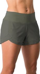 img 4 attached to 🏃 Women's Lightweight Running WOD Volleyball Shorts with Workout Mesh Liner and Zip Pocket