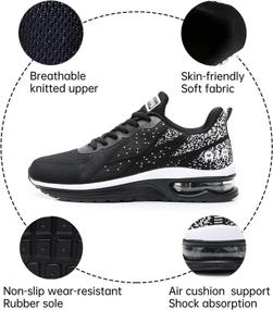 img 3 attached to RomenSi Running Fashion Breathable Sneakers Sports & Fitness for Running