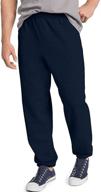 hanes comfortblend ecosmart mens sweatpant_black_l logo