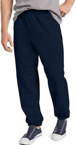 img 1 attached to Hanes ComfortBlend EcoSmart Mens Sweatpant_Black_L