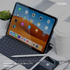 img 1 attached to 📱 Arxon Paperfilm Anti-Glare Screen Protector for iPad Pro 2018, 2020 and iPad Air 4 - Scratch Resistant, Bubble-Free, Fingerprint-Proof, 10.9 inch, 2020