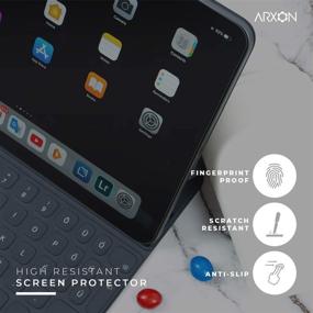 img 2 attached to 📱 Arxon Paperfilm Anti-Glare Screen Protector for iPad Pro 2018, 2020 and iPad Air 4 - Scratch Resistant, Bubble-Free, Fingerprint-Proof, 10.9 inch, 2020