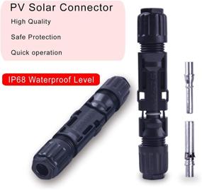 img 2 attached to ⚡️ High-Quality Slocable Solar Panel Connector 1500V 1000V IP68 Waterproof 50A PV Plug with Tinned Copper Pins - 5 Pairs (10mm2 (8AWG))
