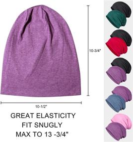 img 3 attached to 🧢 2-Pack Cotton Slouchy Beanie Hats - Chemo Headwear Caps for Women and Men by Senker