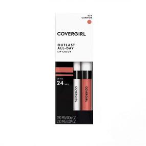 img 4 attached to 💄 COVERGIRL Outlast All-day Увлажняющая губная помада, Каньон, 2 шт.