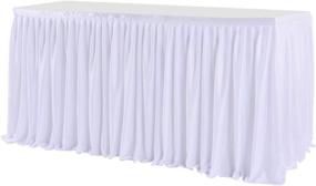 img 3 attached to Leegleri Polyester Pleated Rectangle Wedding