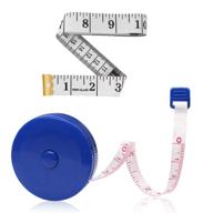 📏 2 pack tape measure set for sewing, tailoring, and creative crafts: body measurements, soft tape, and retractable design included logo