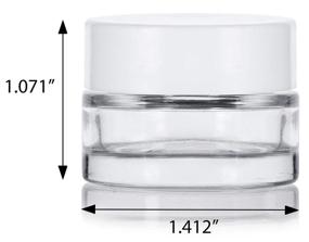 img 3 attached to 🧳 Travel Accessories - Thick White Smooth Clear Glass