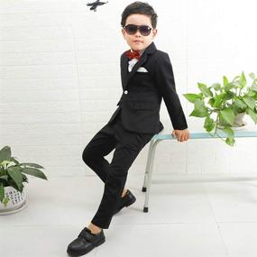 img 3 attached to Stylish Aidu Skati Toddler Tuxedo: Boys' Clothing, Suits & Sport Coats for all occasions