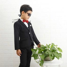 img 2 attached to Stylish Aidu Skati Toddler Tuxedo: Boys' Clothing, Suits & Sport Coats for all occasions