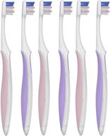 🦷 oral-b gum care extra soft toothbrush: gentle cleaning for sensitive teeth and gums - compact small head (6 pack) logo