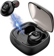 🎧 waterproof hi-fi stereo mini headphones with built-in mic - ipx5 certified logo