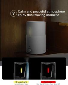 img 2 attached to DEERMA 5L Top Fill Ultrasonic Cool Mist Air Humidifiers with Essential Oil Diffuser, Ideal for Home Baby Large Room Bedroom Office, Night Light, Auto Shut Off, Adjustable Mist Volume