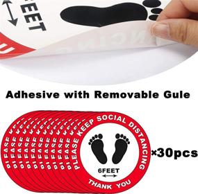 img 1 attached to Enforce Social Distancing with Effective Floor Decals Stickers