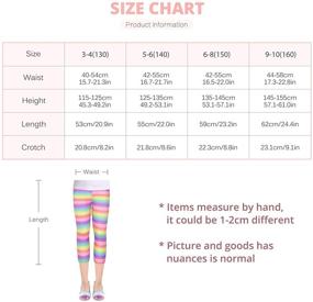 img 3 attached to ZukoCert Leggings Stretch Printing 9XGXA_65 Girls' Clothing and Leggings