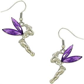 img 1 attached to DianaL Boutique Tinkerbell Crystal Girls' Earrings - Jewelry for Optimal SEO