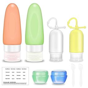 img 4 attached to Silicone Refillable Toiletries Containers Accessories