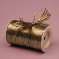 copper metallic raffia ribbon yards logo