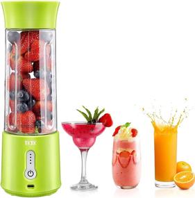 img 4 attached to 🥤 TKTK Portable Blender: 18 Oz Personal Blender for Shakes & Smoothies with Rechargeable USB - Powerful 150W Smoothie Blender, 6 Blades, PCTG Food Grade - Perfect for Travel & Office Use