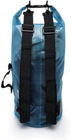 img 3 attached to 10L/20L Semi-transparent Waterproof Dry Bag Backpack with Zipper Compartment, Handles, and Straps - Black, Blue, Green, Red - Ideal for Kayaking, Swimming, Beach, and Rafting