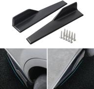 🚗 aishun dtouch universal black side skirts - 450mm exterior side bottom line extensions splitter lip car diffusers logo
