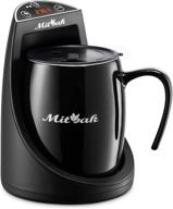 ☕ mitbak innovative coffee mug warmer bundle: 16-ounce ceramic mug & lid included - keep beverages hot for hours! logo