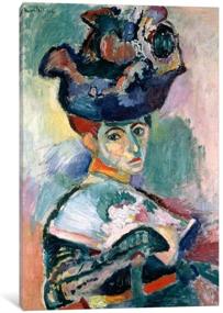 img 4 attached to 🎨 Henri Matisse's Woman in a Hat (1905) on iCanvasART - 26x18 inches