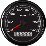 eling warranted mph gps speedometer odometer 140mph with backlight - ideal for auto motorcycles | 85mm, 12v/24v logo