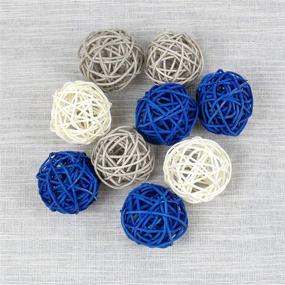 img 1 attached to 🎉 AUEAR 15-Pack Decorative Rattan Wicker Balls for Wedding Table Crafts, Party Accessories, and Vase Fillers - Stunning Decorations