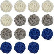 🎉 auear 15-pack decorative rattan wicker balls for wedding table crafts, party accessories, and vase fillers - stunning decorations logo